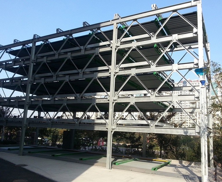 Six Layer Lifting and Traversing Car Parking System2