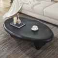 Mesa de centro oval criativa minimalista italiana de paralelepípedos