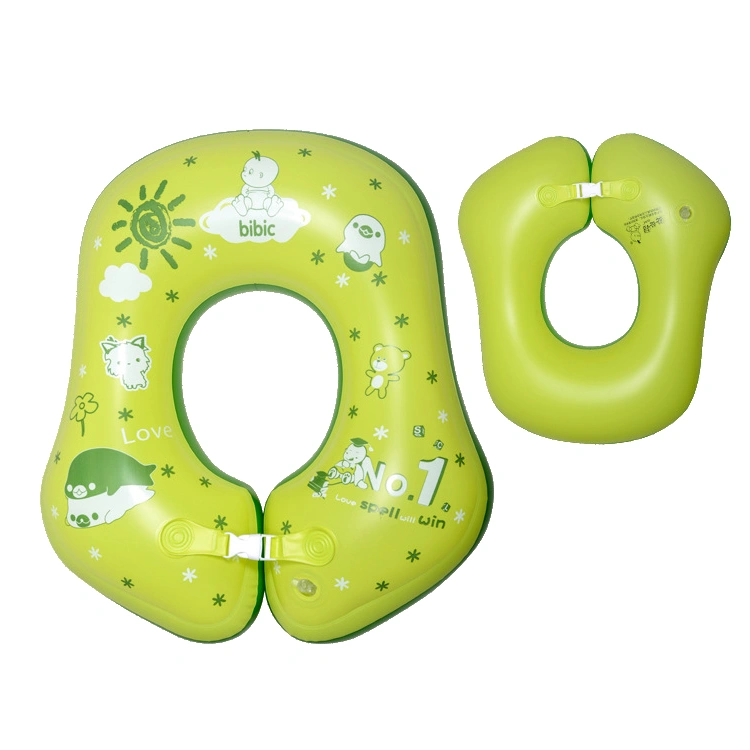 Inflatable PVC baby float ring kids neck float wholesale
