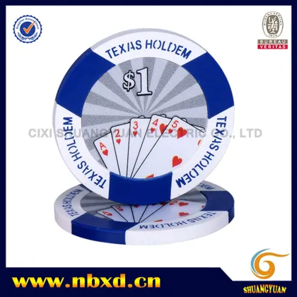 Customizable 11.5g Two-Tone Texas Hold'em Poker Chip