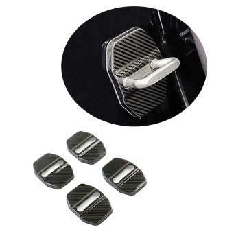 Carbon Fiber ABS Interior Door Lock Cover Latch for Dodge Charger 2011-2021