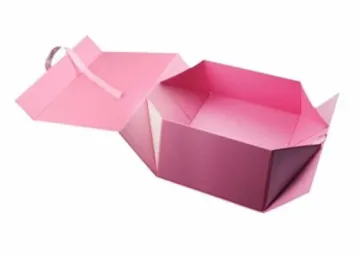 Brand Clothing Packaging Rigid Boxes With Ribbon Handle
