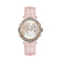 Leather Women Jewelry Watch With MOP Dial