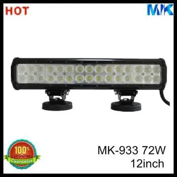 72W led light bars for trucks,4*4, ATVs, SUV, UTV, Fork lift, trains
