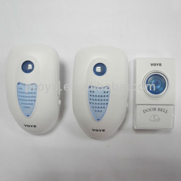Fashion LED indication 38 melody chimes loud effective alarm wireless doorbell