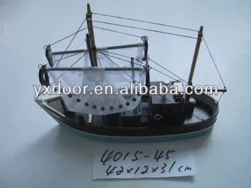 wooden Fishing ship model / 45cm length /wooden boat model