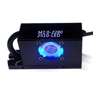 M.2 SSD Cooler with 4 AGHP HeatPipes and PWM Fan