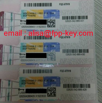 Win 8.1 Pro Coa ,Windows 8.1 Professional Oem Key Sticker