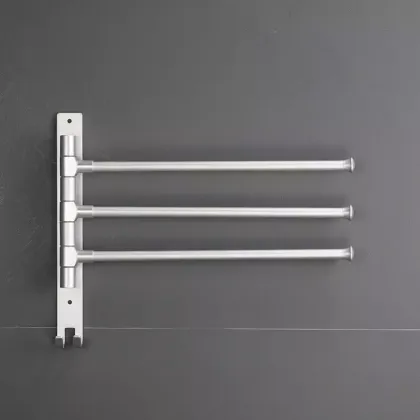 Movable Towel Rack Hardware: Rotating Bathroom Wall Hanging Towel Bar