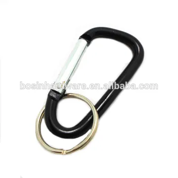Supplies High Quality Metal Custom Aluminum Carabiner Split Ring