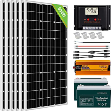 2023 Hot Sale Private Label Solar Panel Kit - 2.4KWh 600W 24V Home Solar Energy System