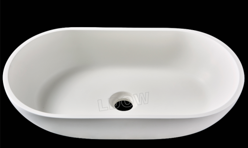 Lavabo sospeso WB0017-bianco opaco-540x338x118mm-superficie solida