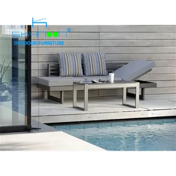 Contemporary Adjustable Aluminum Garden Outdoor Furniture Sofa