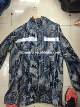 Maiyu camouflage motorcycle jacket with reflective tape