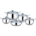 stainless steel casserole with glass lid apple shape