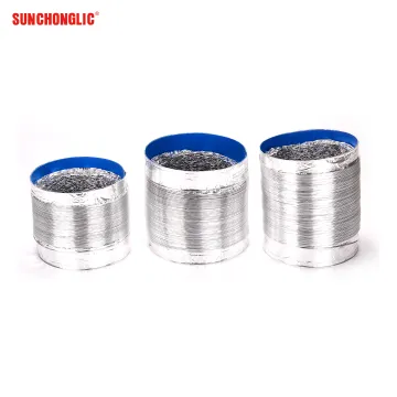 Aluminum Foil Range Hood Exhaust Hose, 1.5m Kitchen Exhaust Pipe