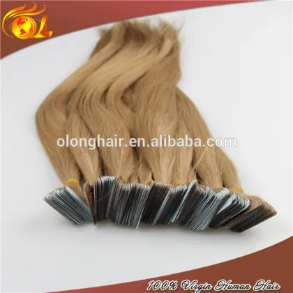 Hot selling tangle free skin weft Curly Tape Hair Extensions