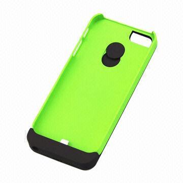 3,000mAh Backup Battery Back Cover Charger for iPhone 5/5S, -20 to 50°C Operating Temperature