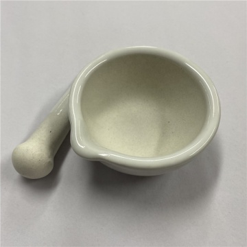 Porcelain Ceramic Mortar Pestle and Experimental Crucible