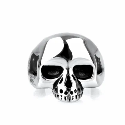 Keith richards multicolor steel skull ring for women