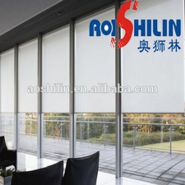 fabric for roller blinds as pvc/polyester coated fabric