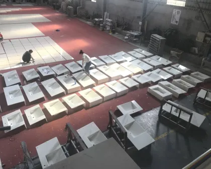 Premier Calacatta Sintered Stone Vanities with Integrated Sink