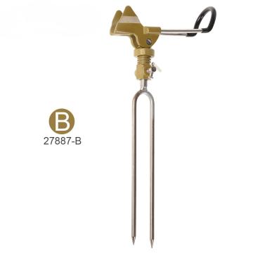 Adjustable Metal Fishing Rod Stand for Telescopic and Handle Rods