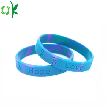 Promotional Engraved Logo Silicone Bracelet for Gift