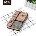 Custom nostalgic clock face style cute metal cover notebook diary