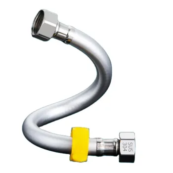 Wholesale Manufacturers: Bright Silver PVC Explosion-Proof Stainless Steel Metal Hose Pipes for Water Inlet Connections