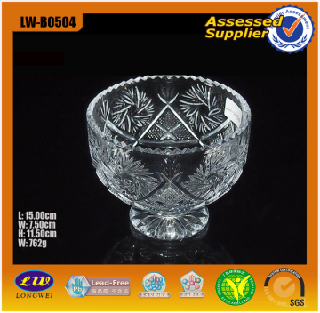 Fruit Bowl Clear Glass Bowl