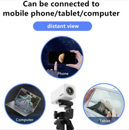 High-Power HD TIPSCOPE Digital Telescope for Scientific Experiments and Professional Use