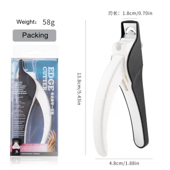 2023 New False Straight Edge Clipper Tips Titanium Acrylic French Cutters