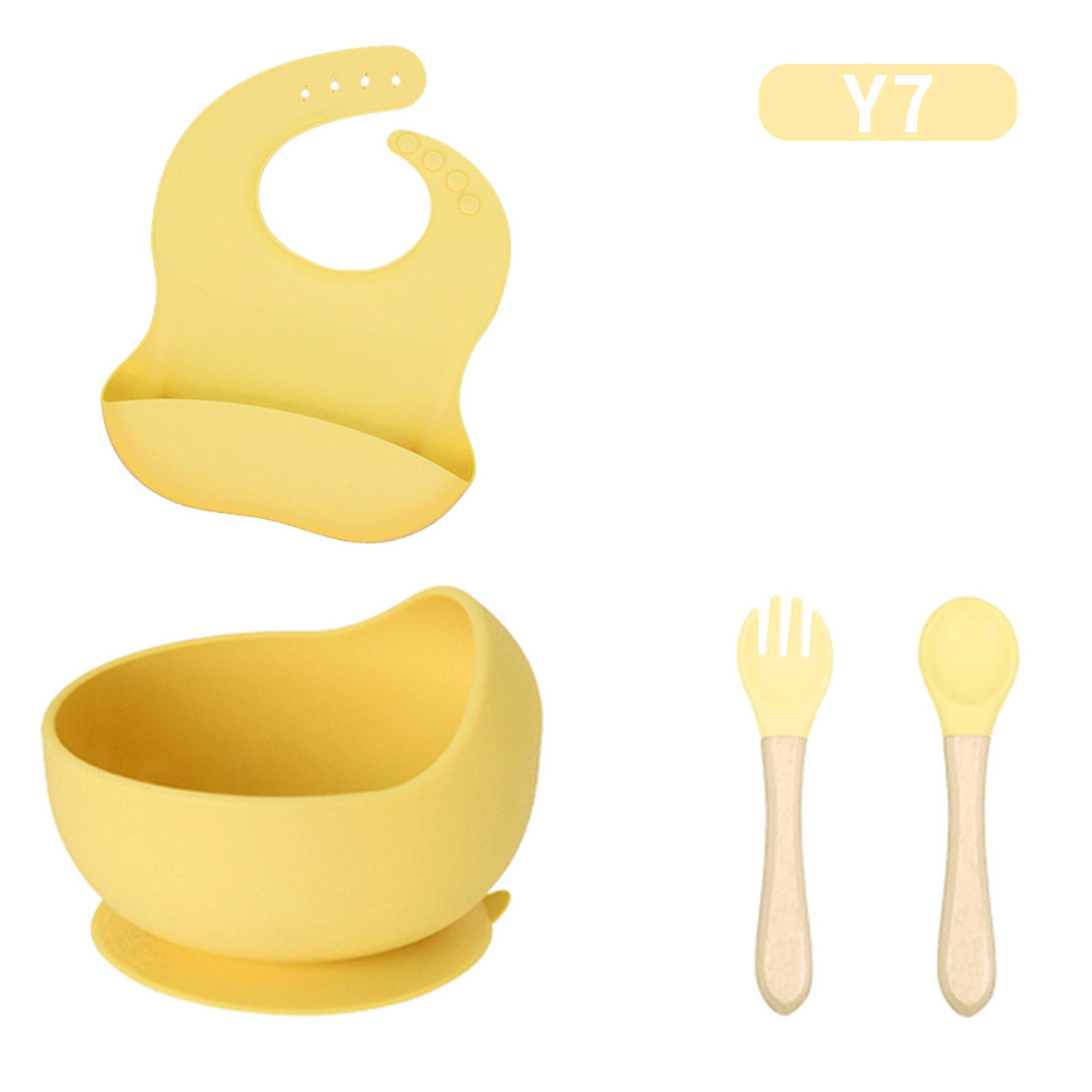 silicone bib and plate set MFZ-A008