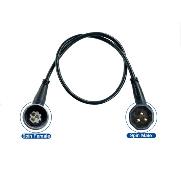 60cm 9 Pin Julet Wheel Hub Motor Cable - E-bike Motor Extension Cable Waterproof Connector