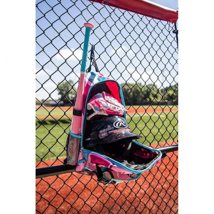 Free Sample Baseball Backpack with Fence Hook - Sport Baseball Bag for Softball Catcher