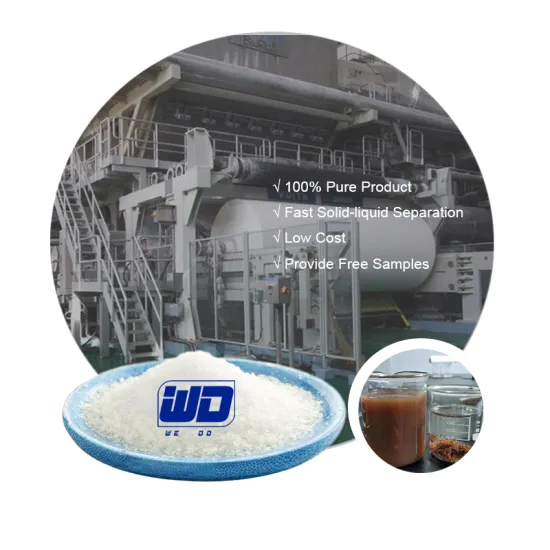 WELLDONE Polyacrylamide Powder - Anionic/Cationic Flocculant for Paper Making