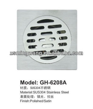 bathroom stainless steel floor drain