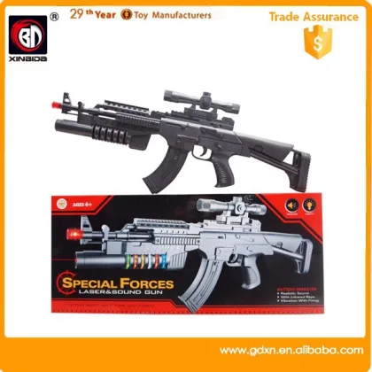 2015New electric gun with infrared and voice for kids flash electric gun
