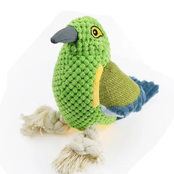 Soft Plush Parrot Toy for Dogs