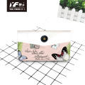 Custom butterfly and flower style PU leather handbag cosmetic bag pencil case&bag multifunctional bag