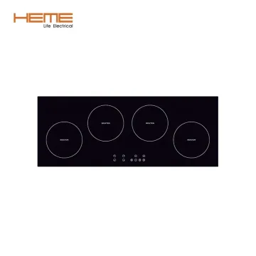 Sensor Touch Control 4 Burner Induction Hob with Glass Panel