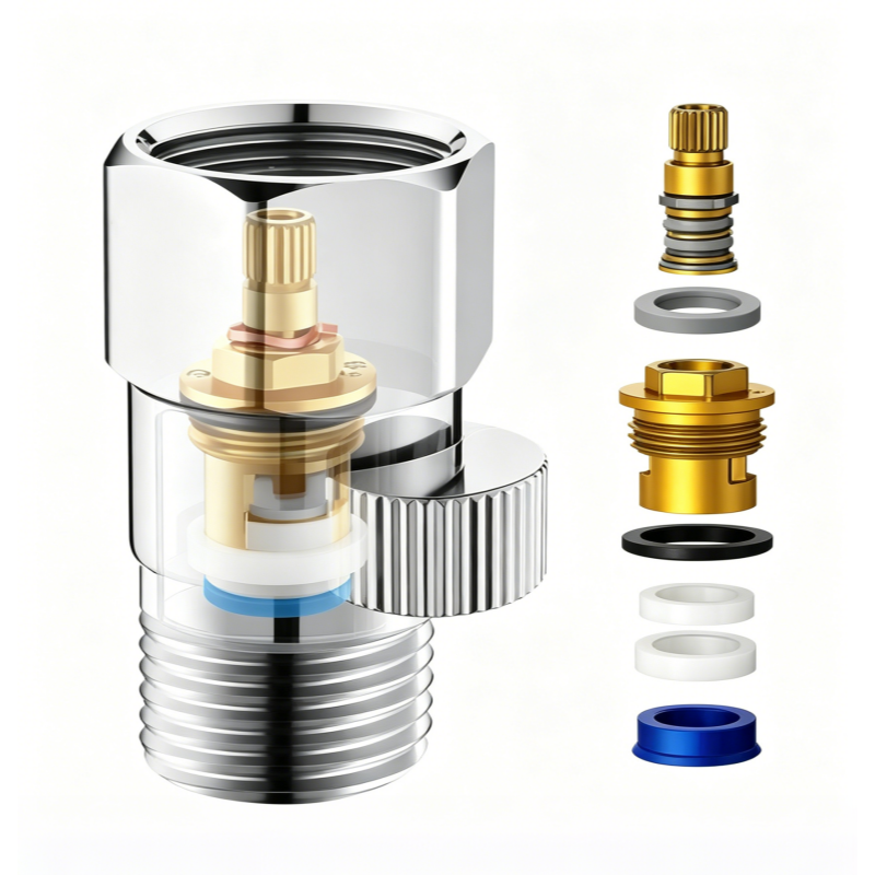 Male Female Thread Straight Quick Stop Valve (5)