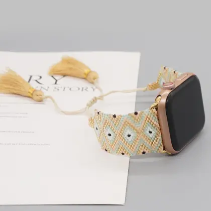 Miyuki Seed Beads Fashion Jewelry Bracelet for Apple Watch Smart Band