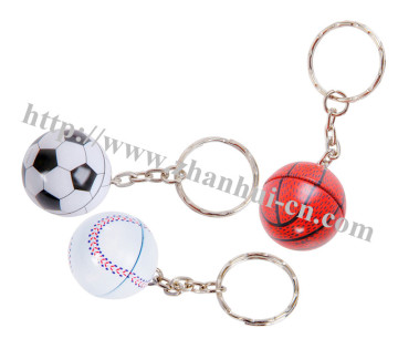 Plastic Foaming Ball Key Chain
