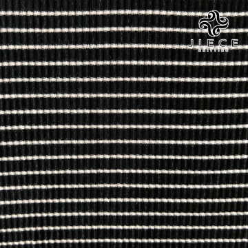 Durable Knit Rib Fabric High Elasticity Vintage Washed