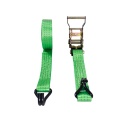 Black ratchet tie down strap 2T cargo lashing