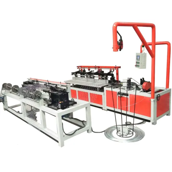 Automatic Manual PLC Control Single Wire Chain Link Fence Net Weaving Machine