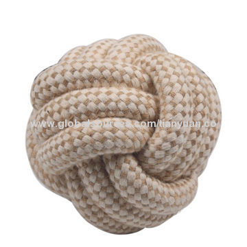 Pet Toys, Made of Rope, Available in Cream Color, Measures 24 x 24cm