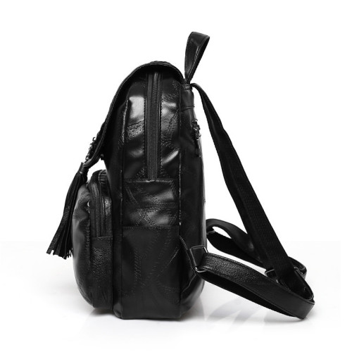 Business Leather Men customized high quality backpack